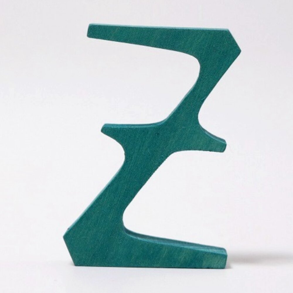 NWT Grimm's Wooden Toys Anthroposophical Letter Z